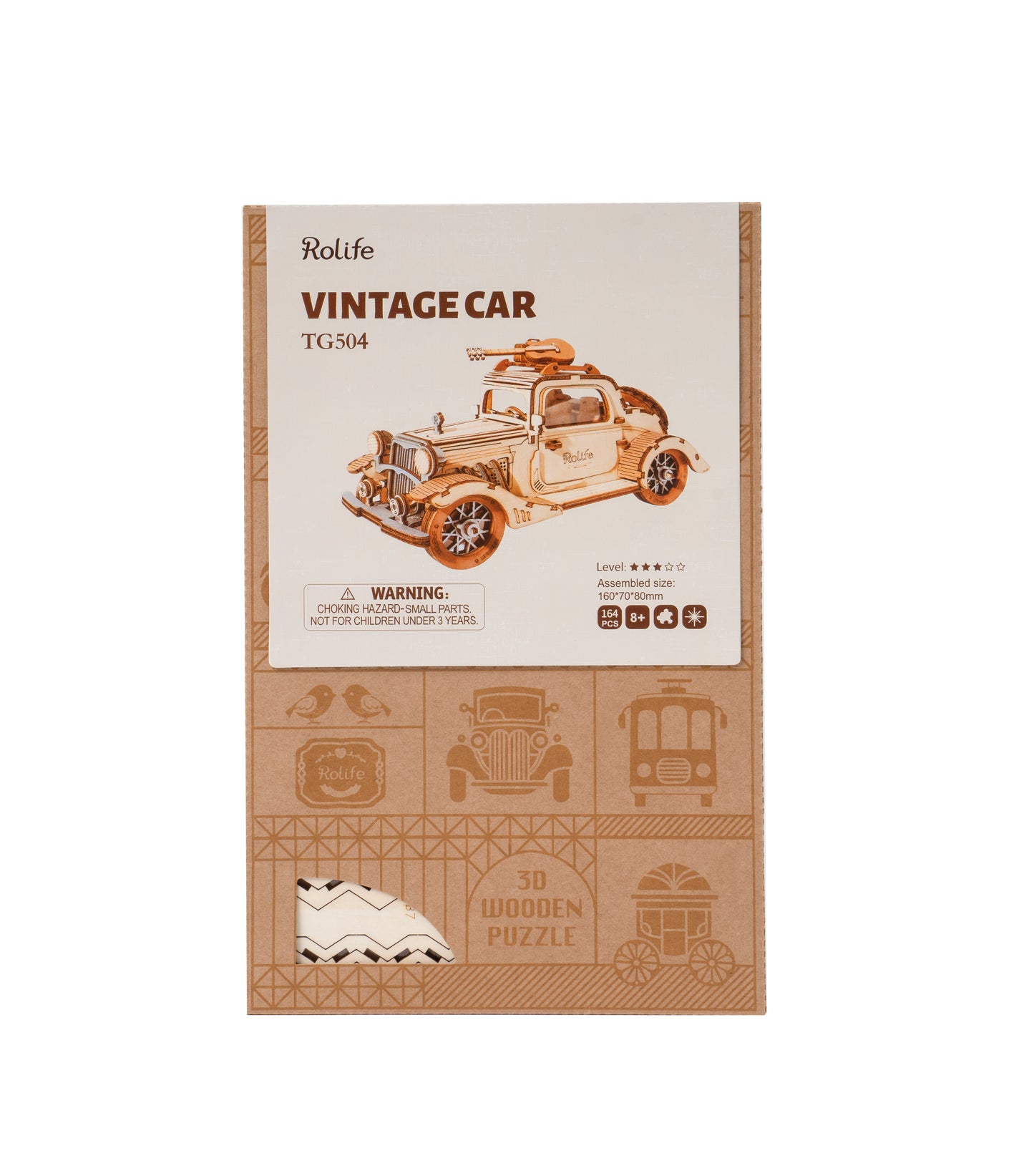 Medinis Konstruktorius "Vintage Car"